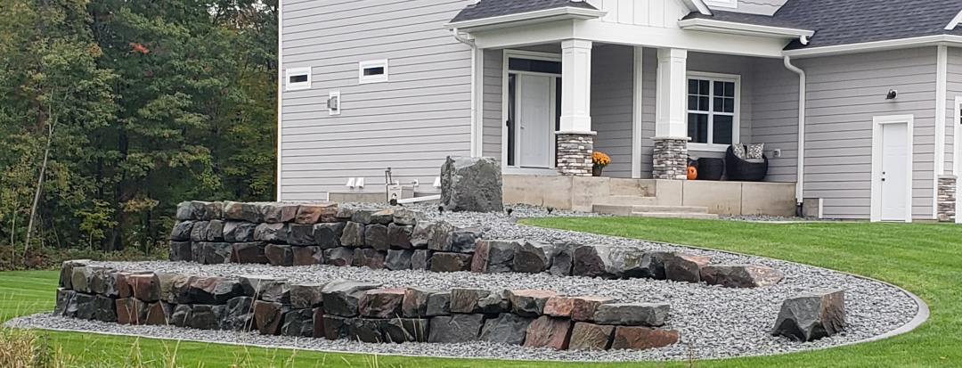 Gray trap boulders, Ham Lake